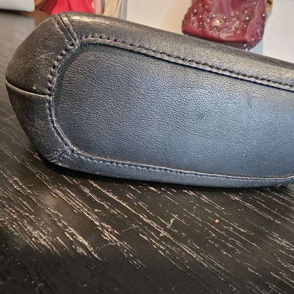 EUC Mini Coach Black Leather Shoulder Bag - Picture 7 of 10